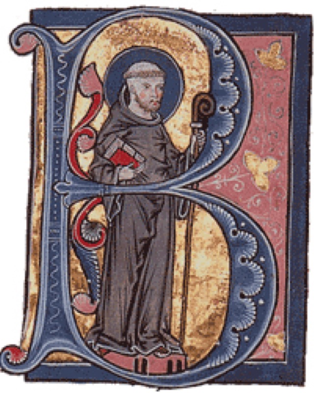 Bernhard von Clairvaux (Initiale-B) (Bernard of Clairvaux)