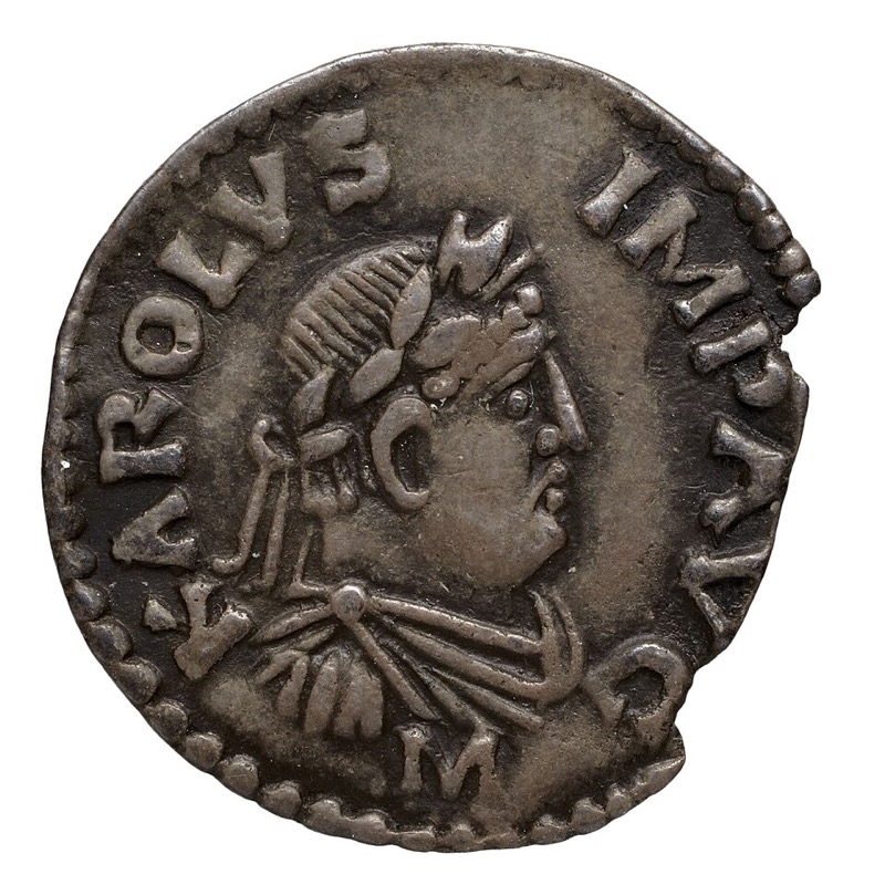 Monnaie. Denier, indéterminé, Charlemagne (Charlemagne)
