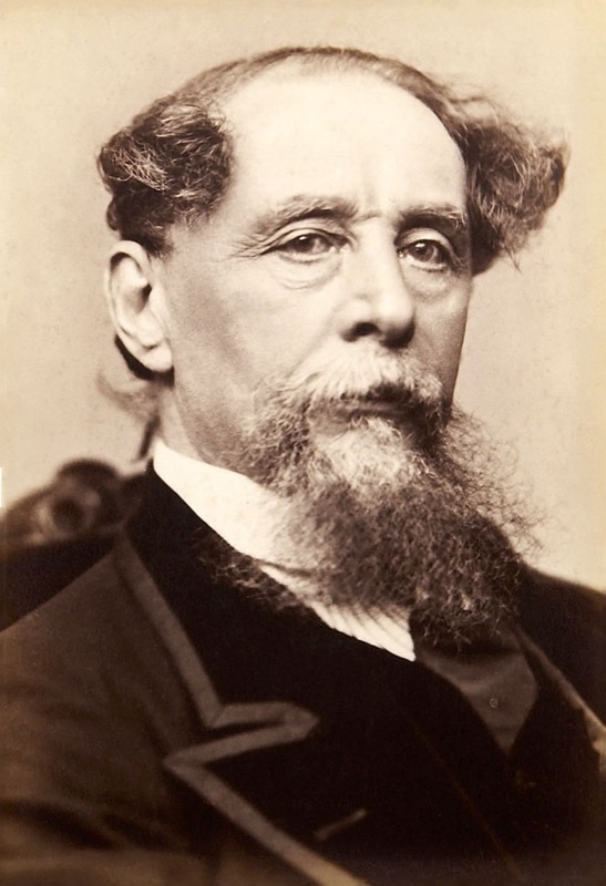 Portrait of Charles Dickens.
