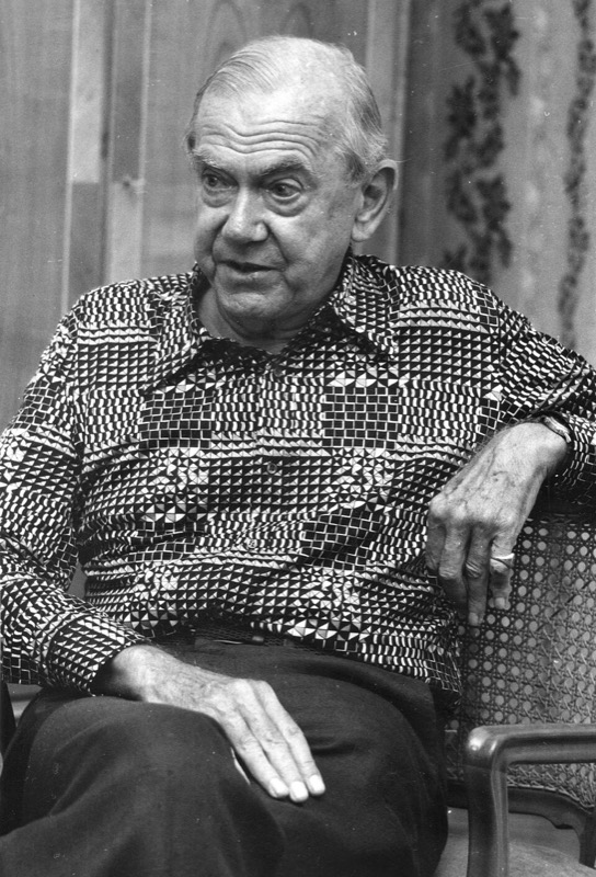 Portrait of Graham Greene.