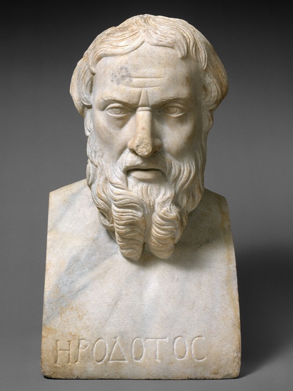 Marble bust of Herodotos (Herodotus)