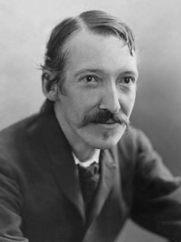 Robert Louis Stevenson by Henry Walter Barnett bw (Robert Louis Stevenson)
